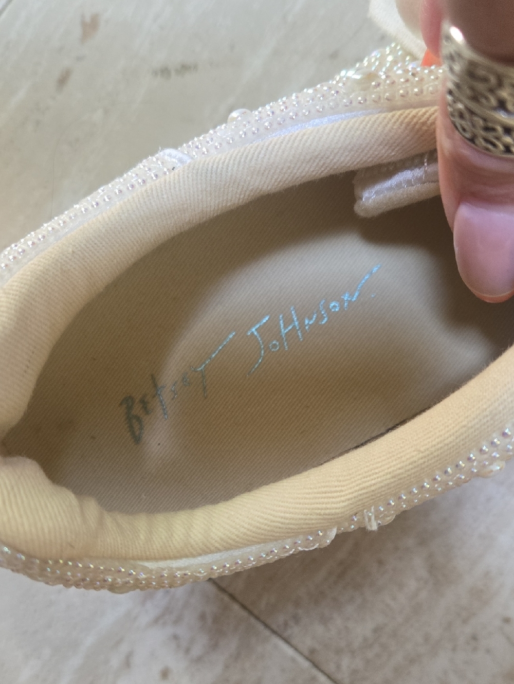 Betsey Johnson Sidny "Blinged Out" Trendy Sneakers - Picture 8 of 12